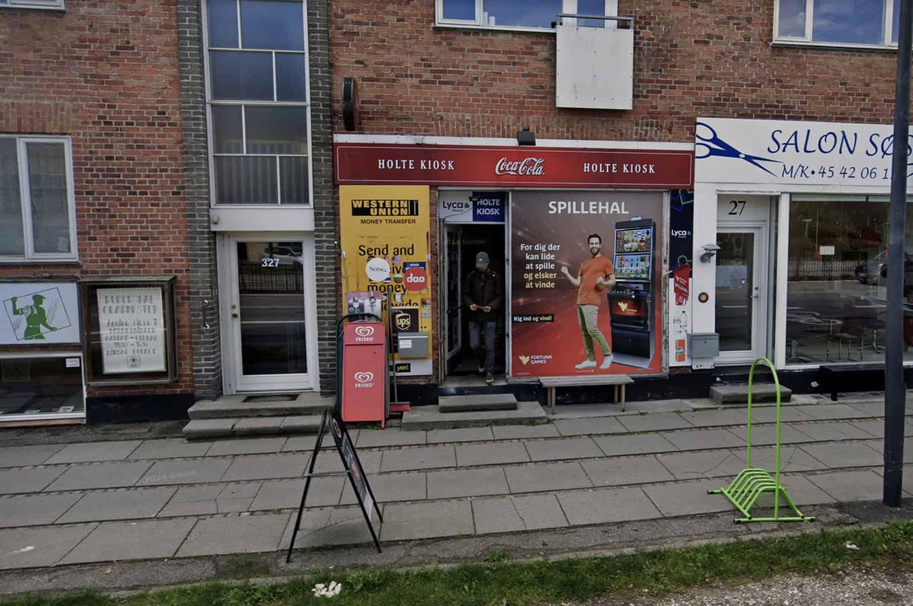 Kiosken i holte p&aring; kongevejen